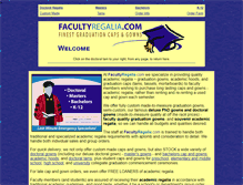 Tablet Screenshot of facultyregalia.com